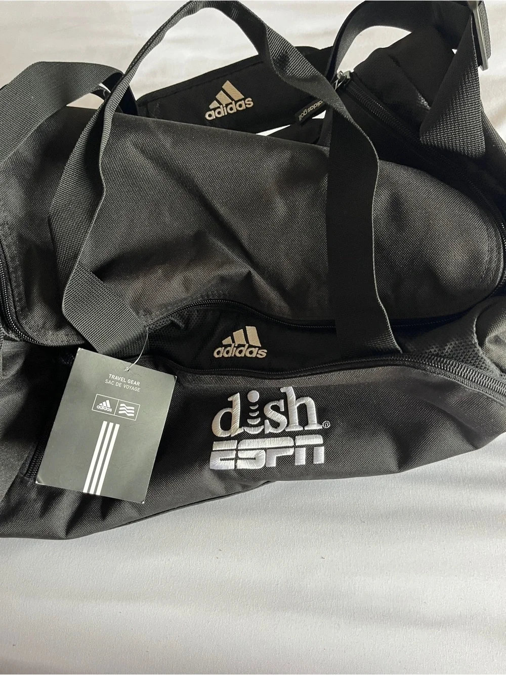 Adidas Golf / Travel / Gym Bag - Black Duffel Dish ESPN Media Promo